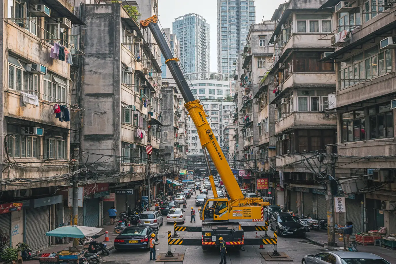 Langkah Aman Pemasangan Crane di Lokasi Padat Penduduk