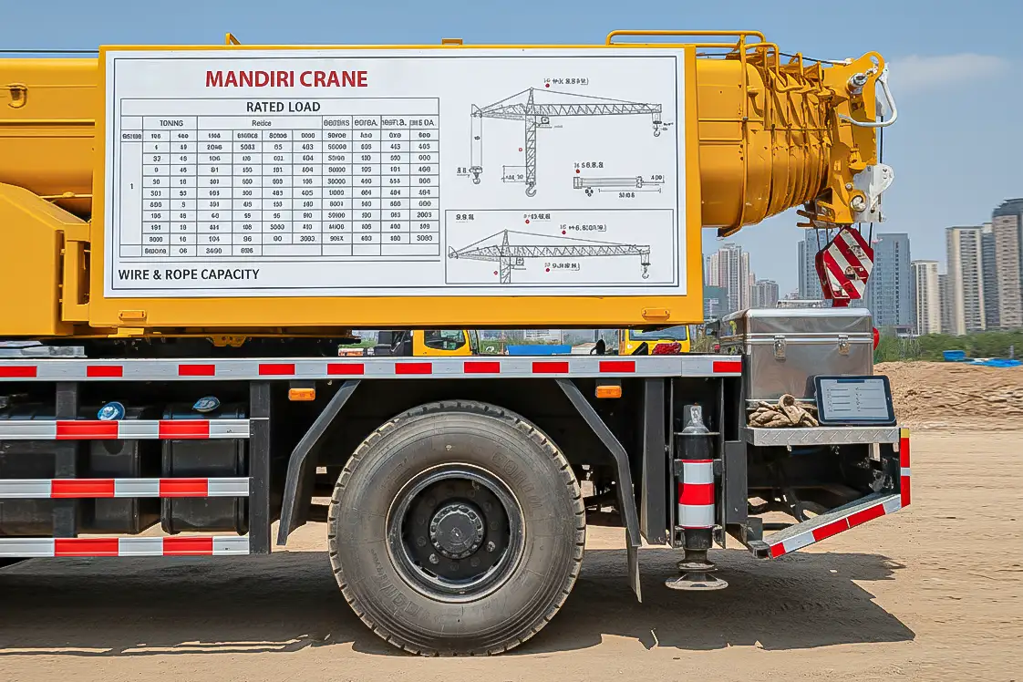 Fungsi Load Chart dan Cara Menggunakannya pada Crane