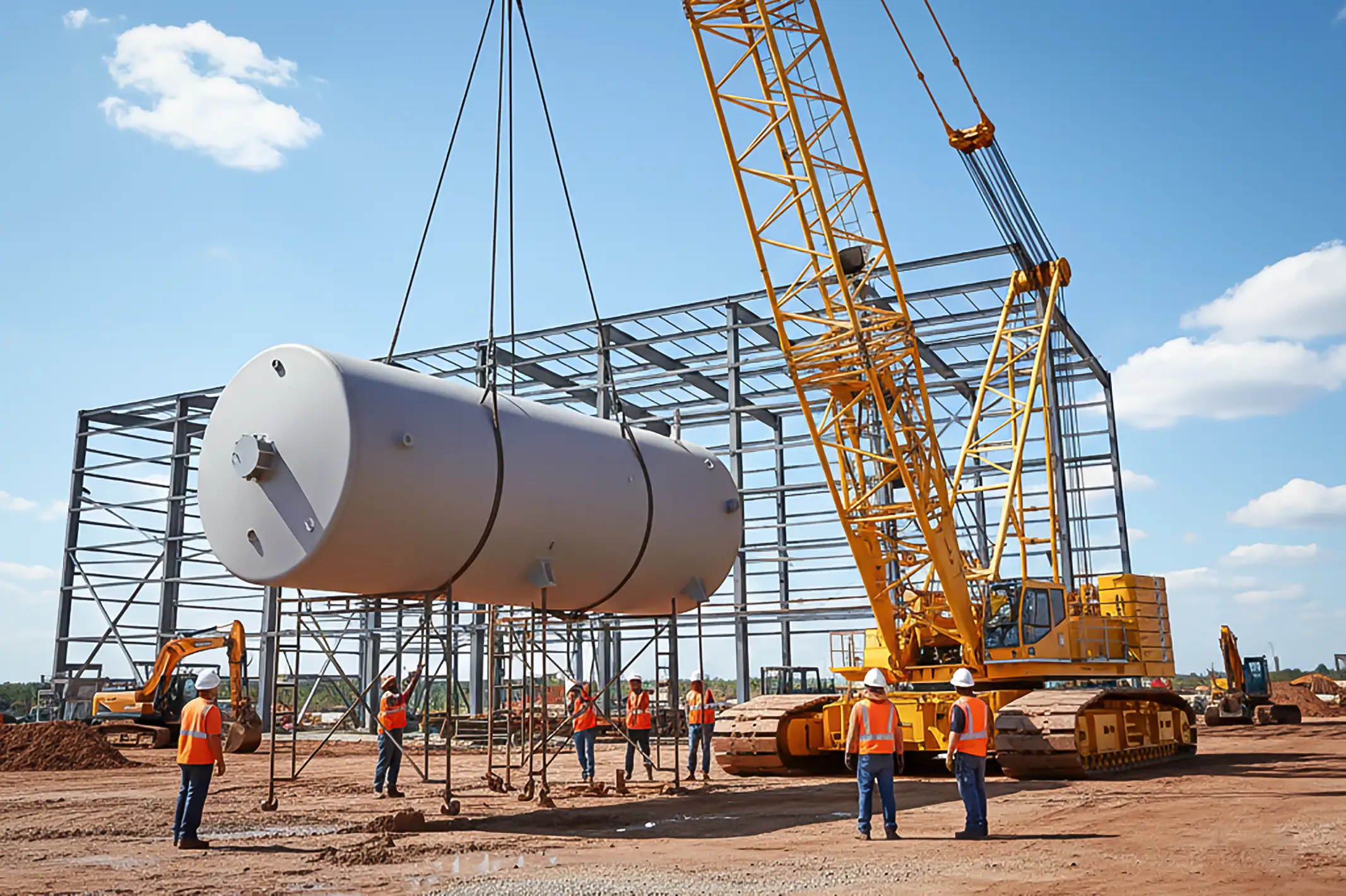 Panduan Crane untuk Pemasangan Tangki. Aman, Presisi, dan Efisien